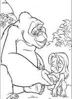 kolorowanka Tarzan do wydruku malowanka Disney numer 39